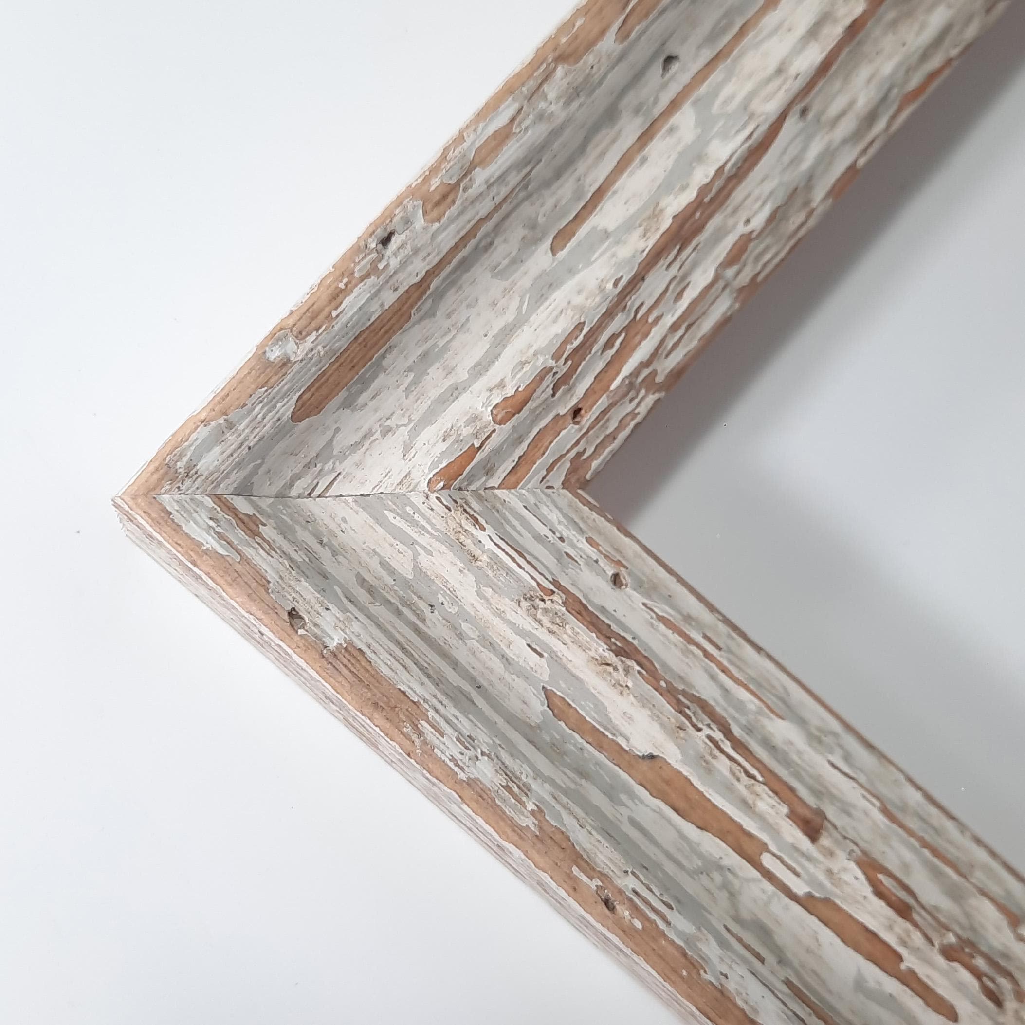 8x10 Rustic White, Solid Wood Picture Frame