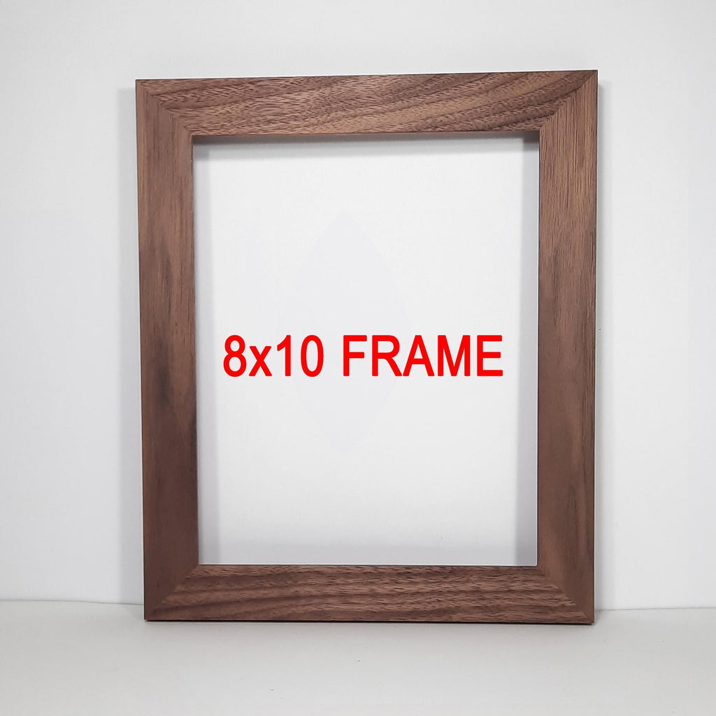 8x10 Walnut, Solid Wood Picture Frame