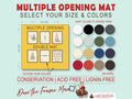 Multiple Opening Double Matboard: Custom Conservation Mat