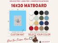 16x20 Custom Mat: Acid-Free Conservation Matboard