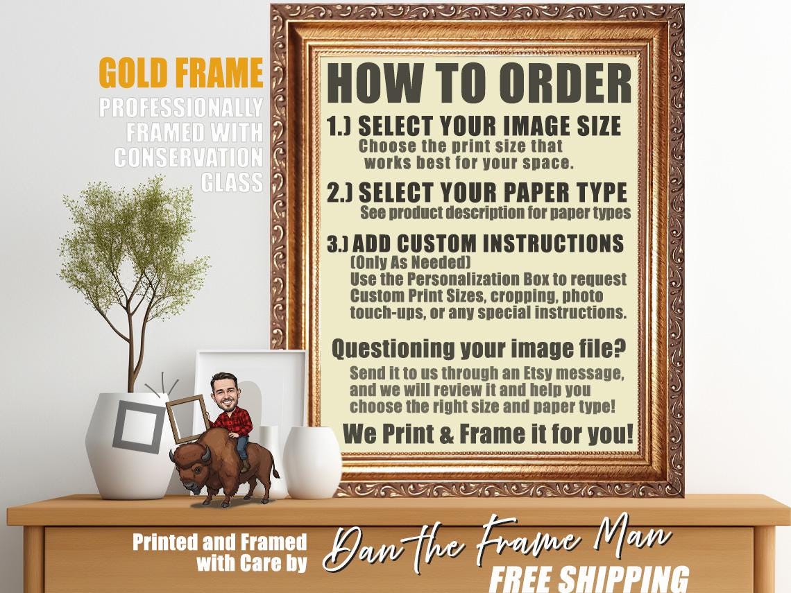 Custom Photo Print and Frame Service: Ready to Hang Wall Art