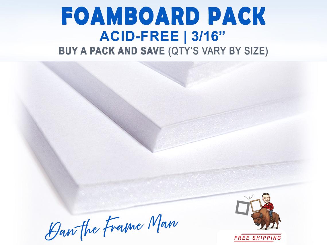 Acid-Free Foamboard Backing: Bulk Pack for Matting & Framing