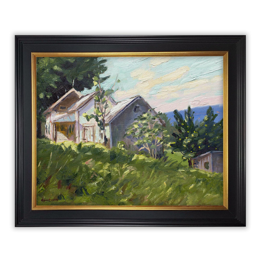 Black and Gold Picture Frame: Solid Wood Plein Air Frame, Made in USA