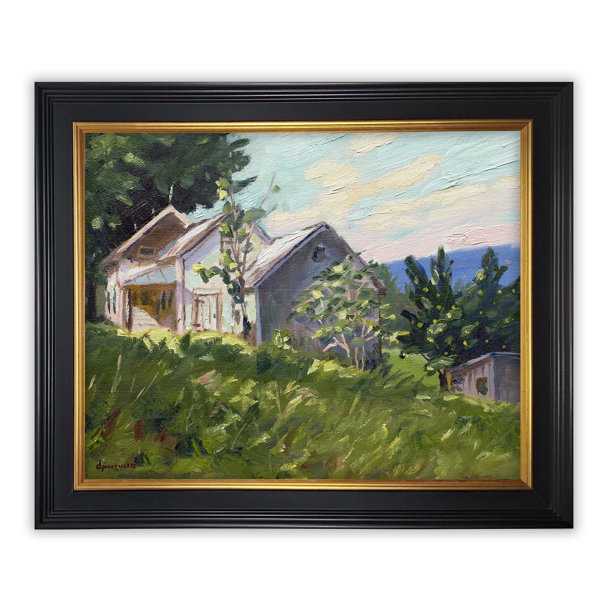 Black and Gold Picture Frame: Solid Wood Plein Air Frame, Made in USA