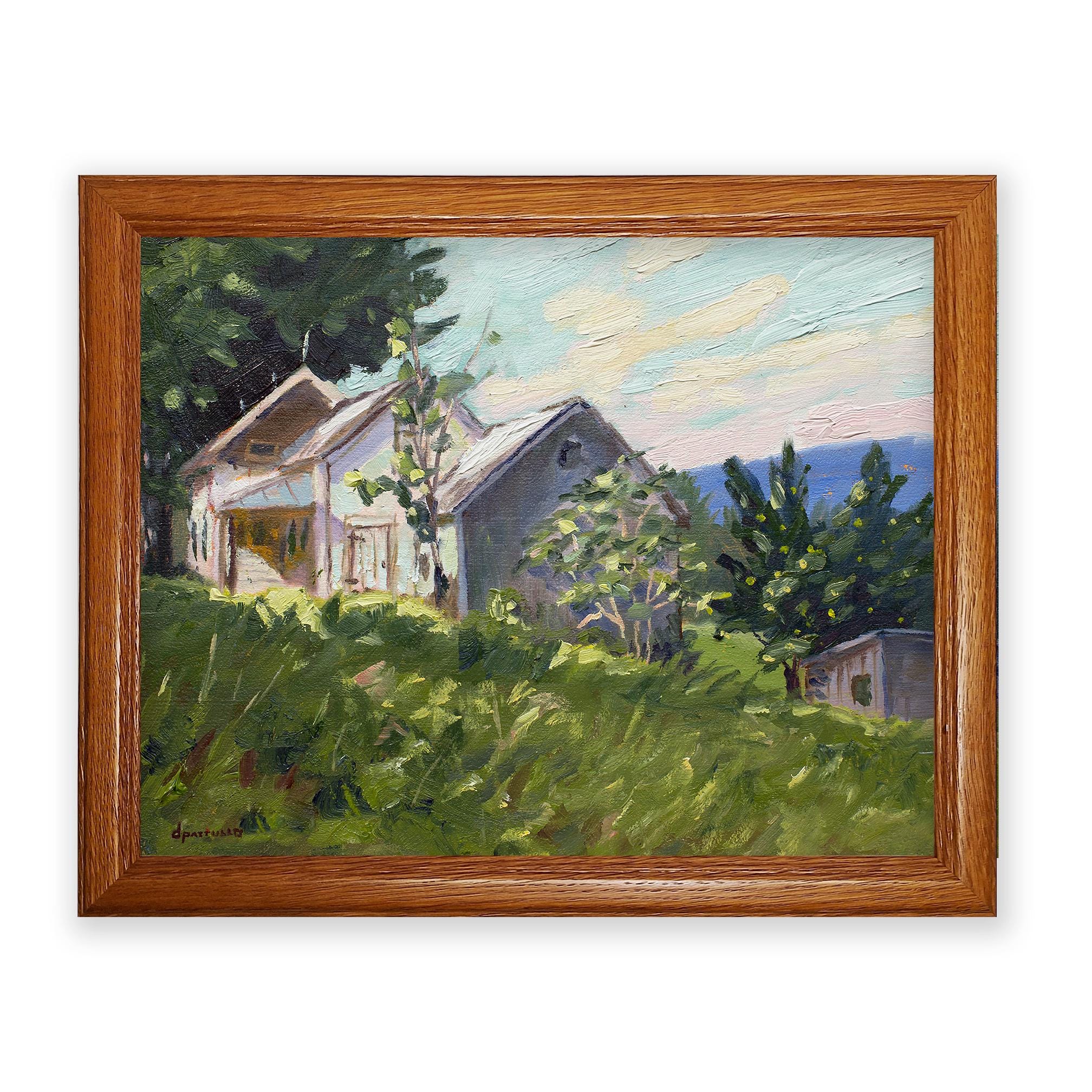 Honey Oak Picture Frame: Custom Cut Solid Wood, Made in USA
