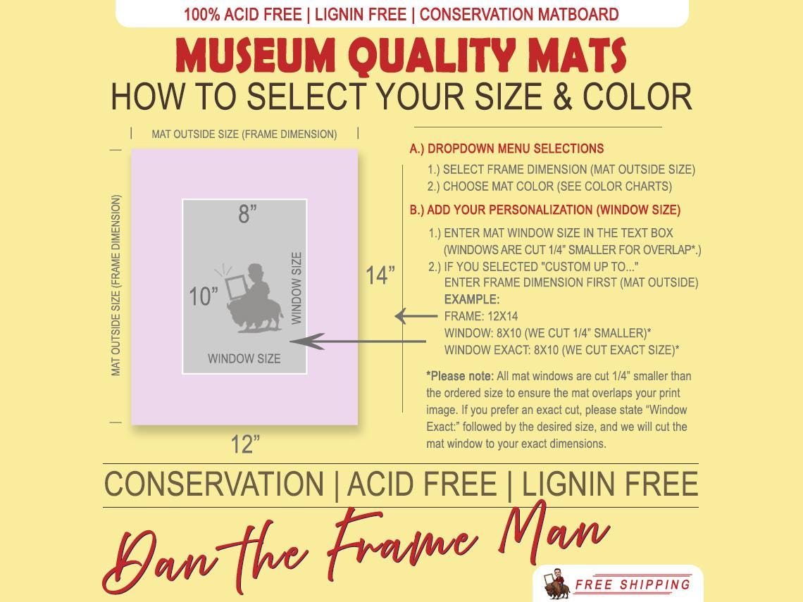 Museum Mat Board: Acid-Free Conservation Mats for Framing