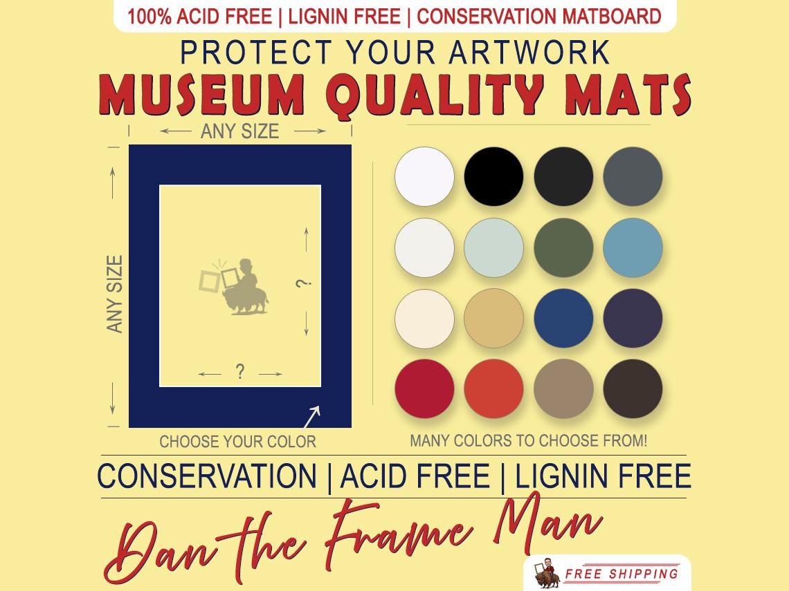 Museum Mat Board: Acid-Free Conservation Mats for Framing