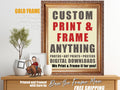 Custom Gold Framed Photo Print: Conservation Glass, Giclée Fine Art