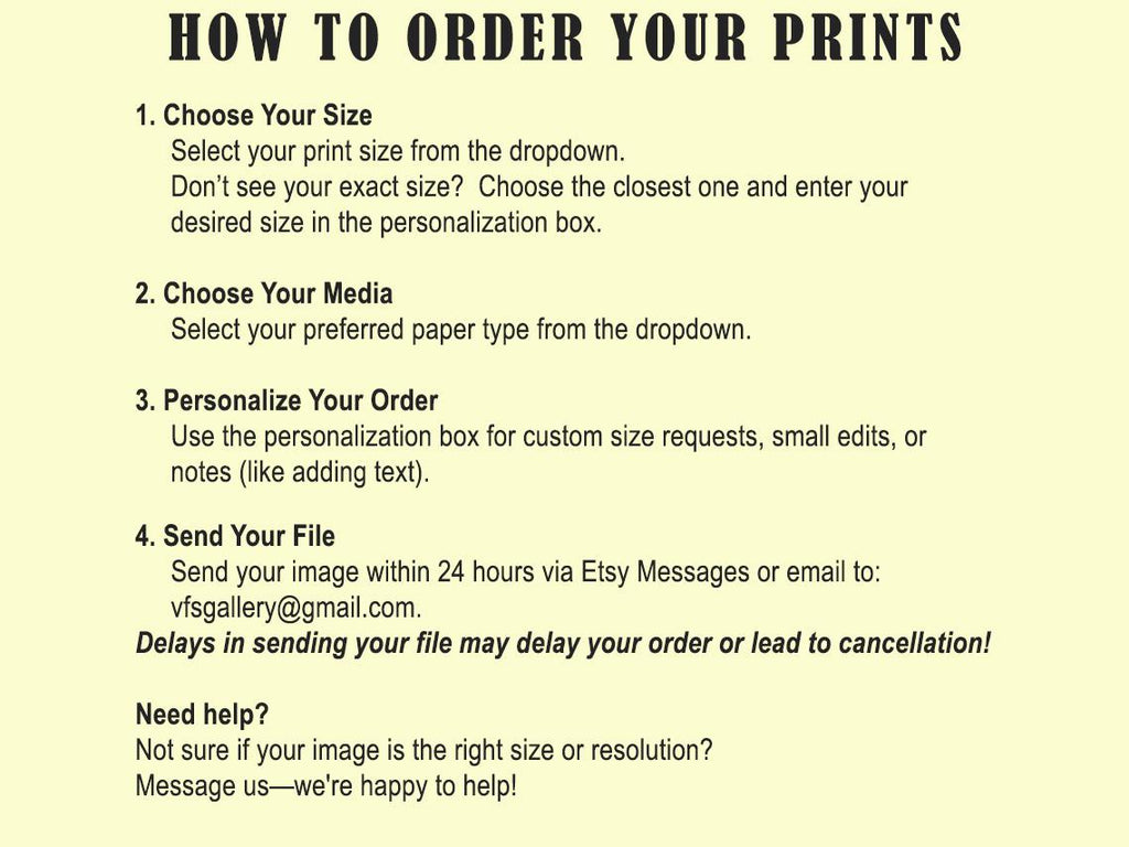 Custom Photo Printing Service: Digital Art, and Poster Prints