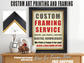 Custom Photo & Art Printing and Framing | Black and Gold Frame