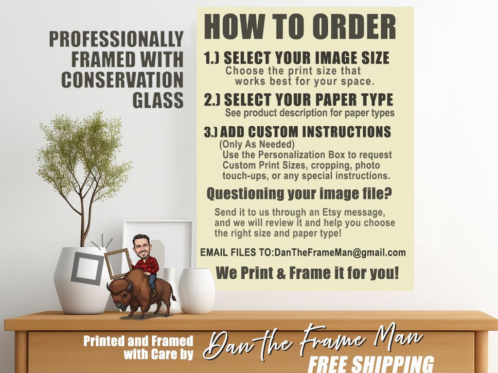 Custom Photo & Art Printing and Framing | Black and Gold Frame