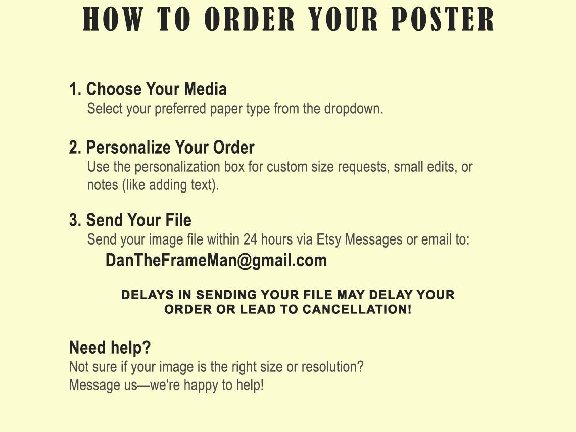 Custom Poster Printing Service: Photo, Art, & Wedding Prints - 24x36