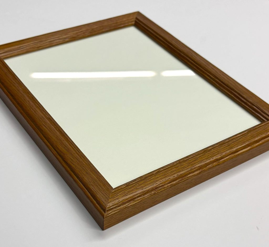 8x10 Oak, Solid Wood Picture Frame with Museum Glass