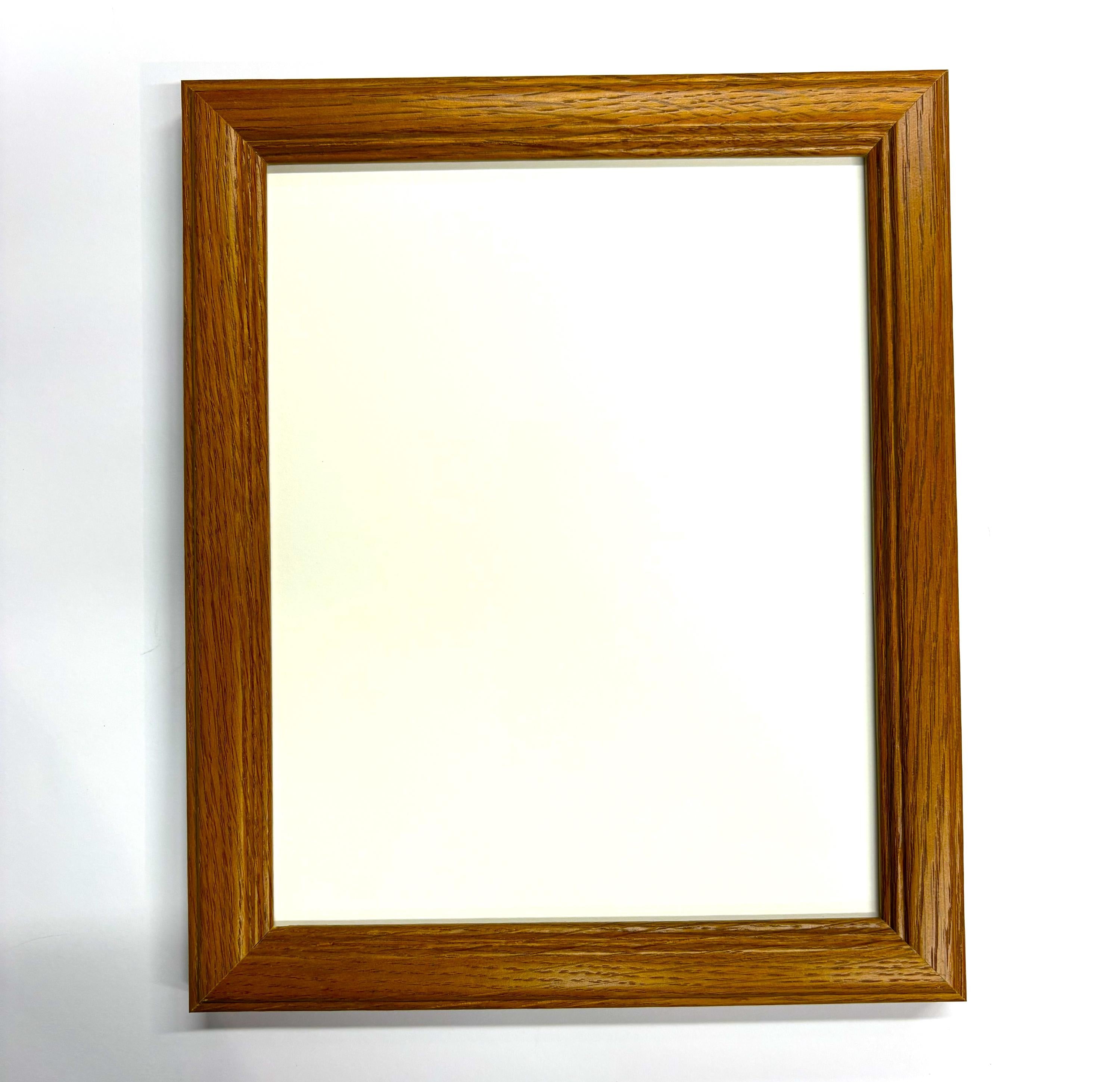 8x10 Oak, Solid Wood Picture Frame with Museum Glass