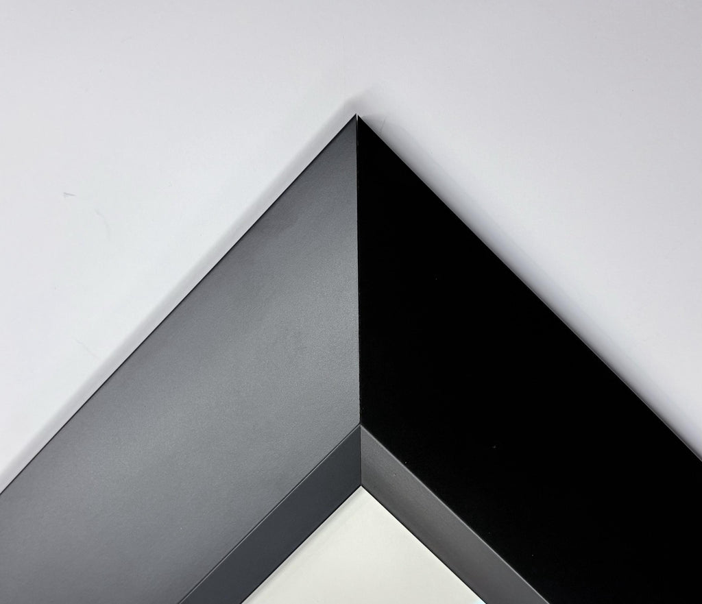 8x10 Black with Slant, Solid Wood Picture Frame with Museum Glass