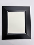 8x10 Black with Slant, Solid Wood Picture Frame with Museum Glass