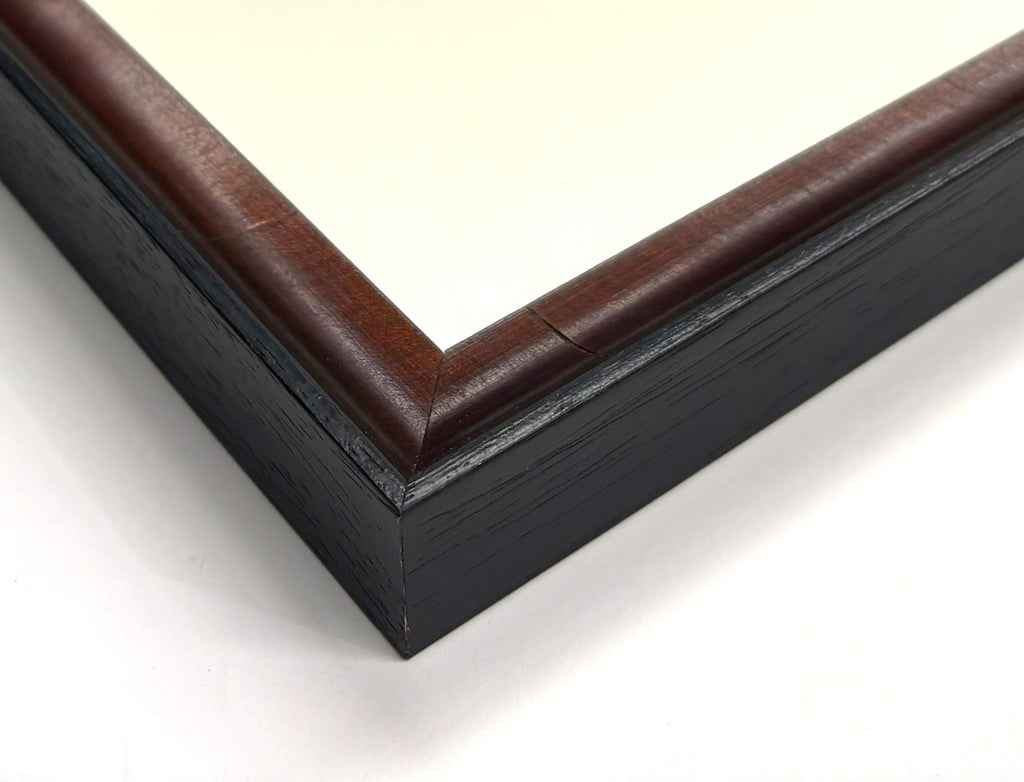 8x10 Walnut Veneer, Solid Wood Picture Frame with Museum Glass