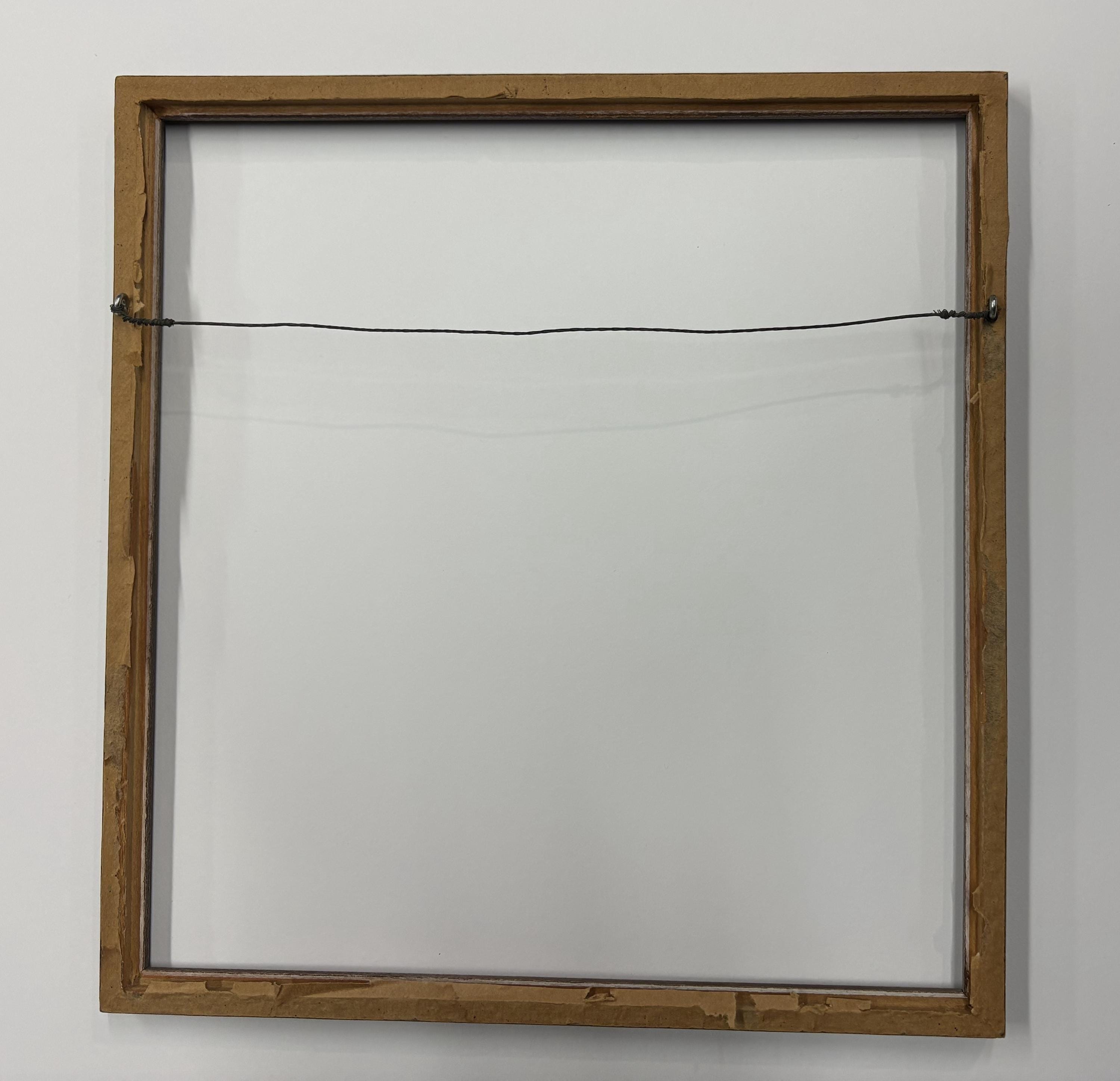 11x11 1/2 Vintage Brown Solid Wood Picture Frame