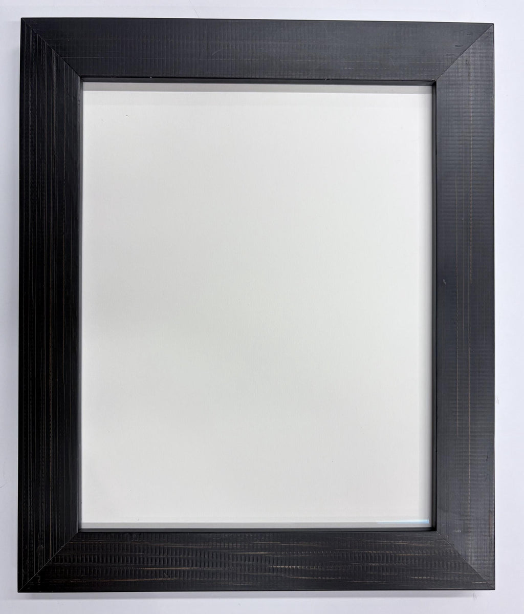 8x10 Flat Coffee Bean, Solid Wood Picture Frame with Museum Glass