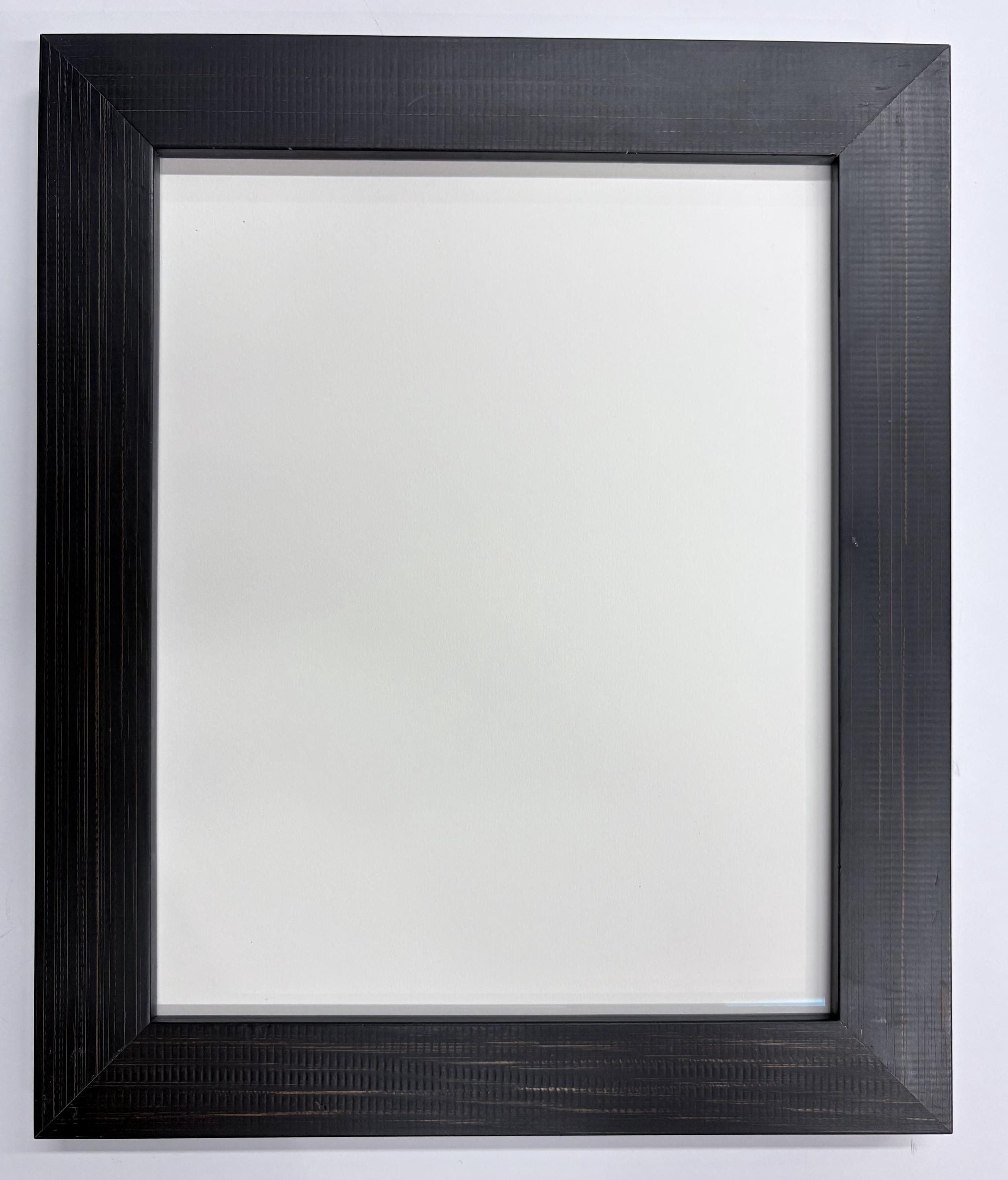 8x10 Flat Coffee Bean, Solid Wood Picture Frame with Museum Glass
