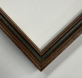 11x11 1/2 Vintage Brown Solid Wood Picture Frame