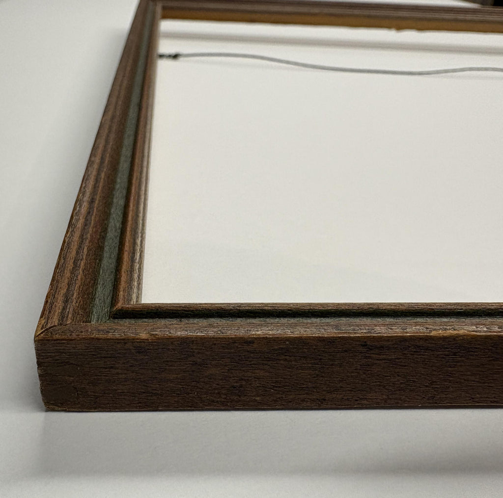 11x11 1/2 Vintage Brown Solid Wood Picture Frame