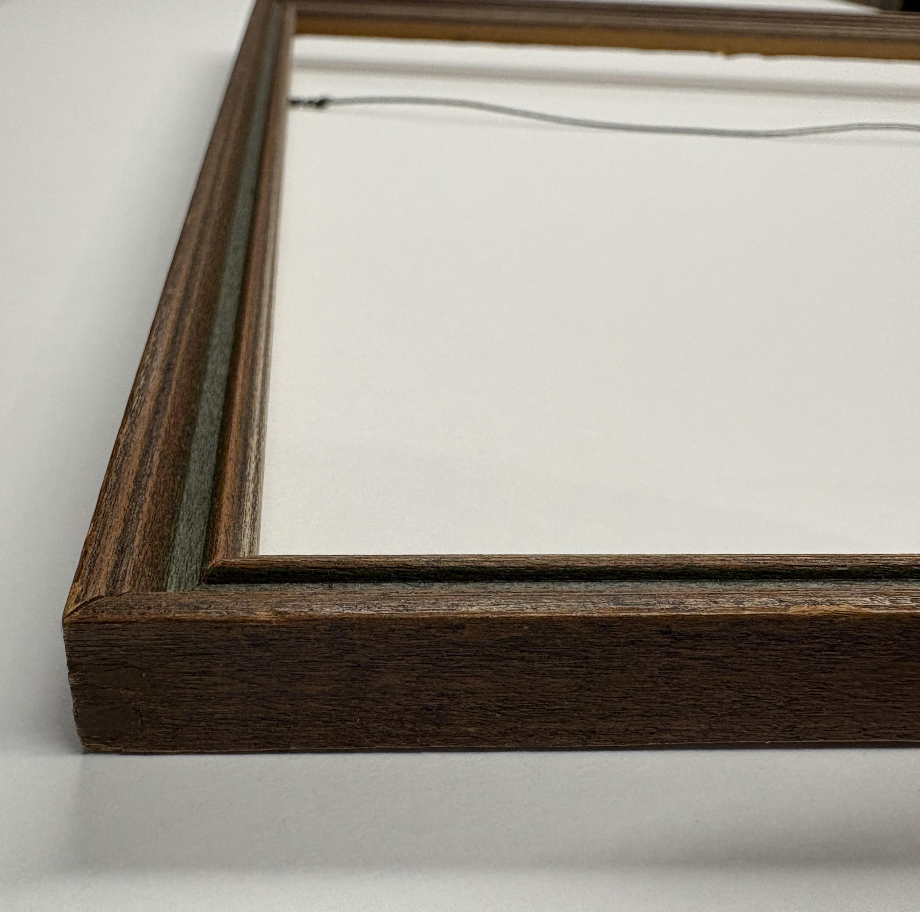 11x11 1/2 Vintage Brown Solid Wood Picture Frame