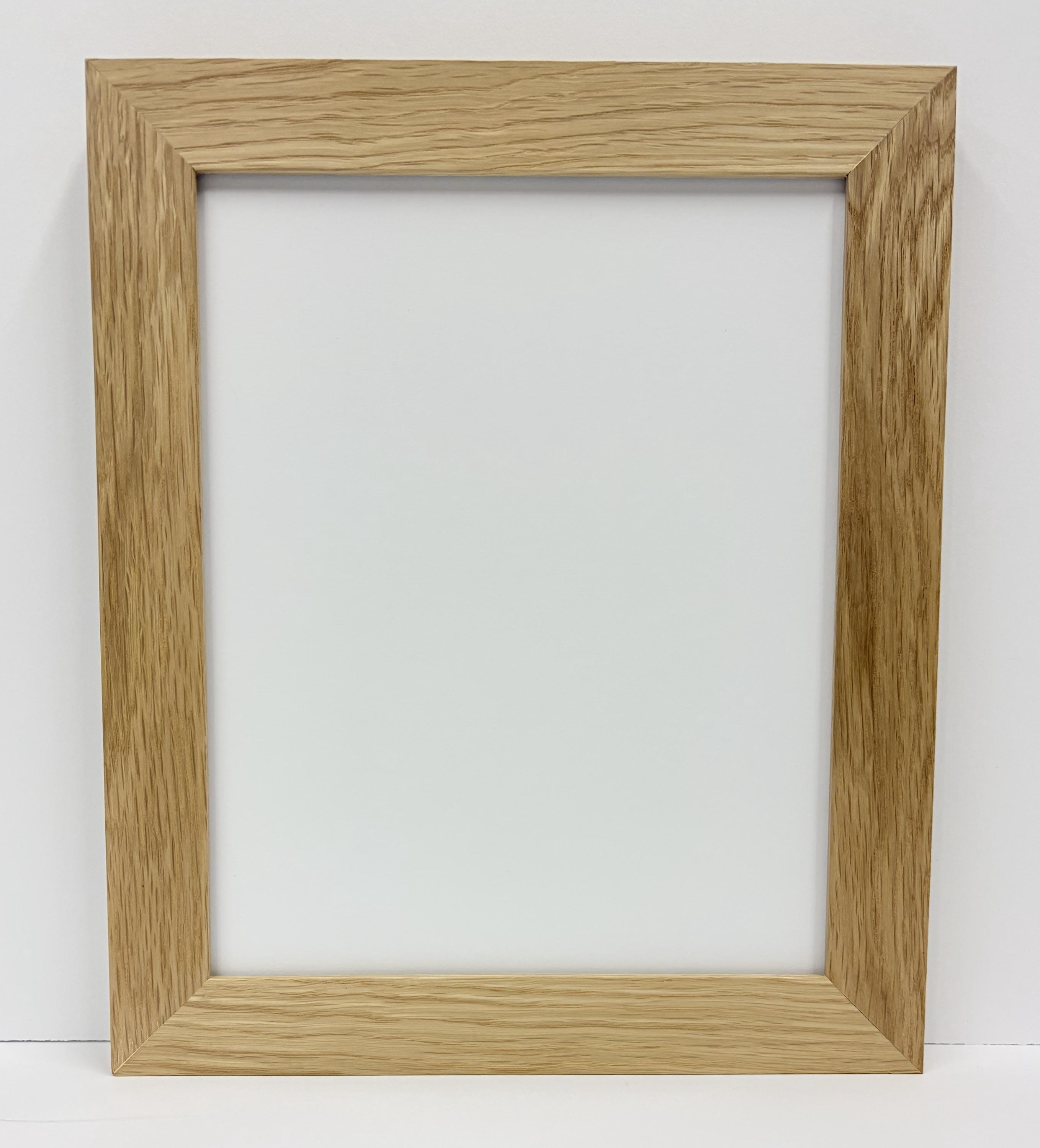 8x10 White Oak, Solid Wood Picture Frame