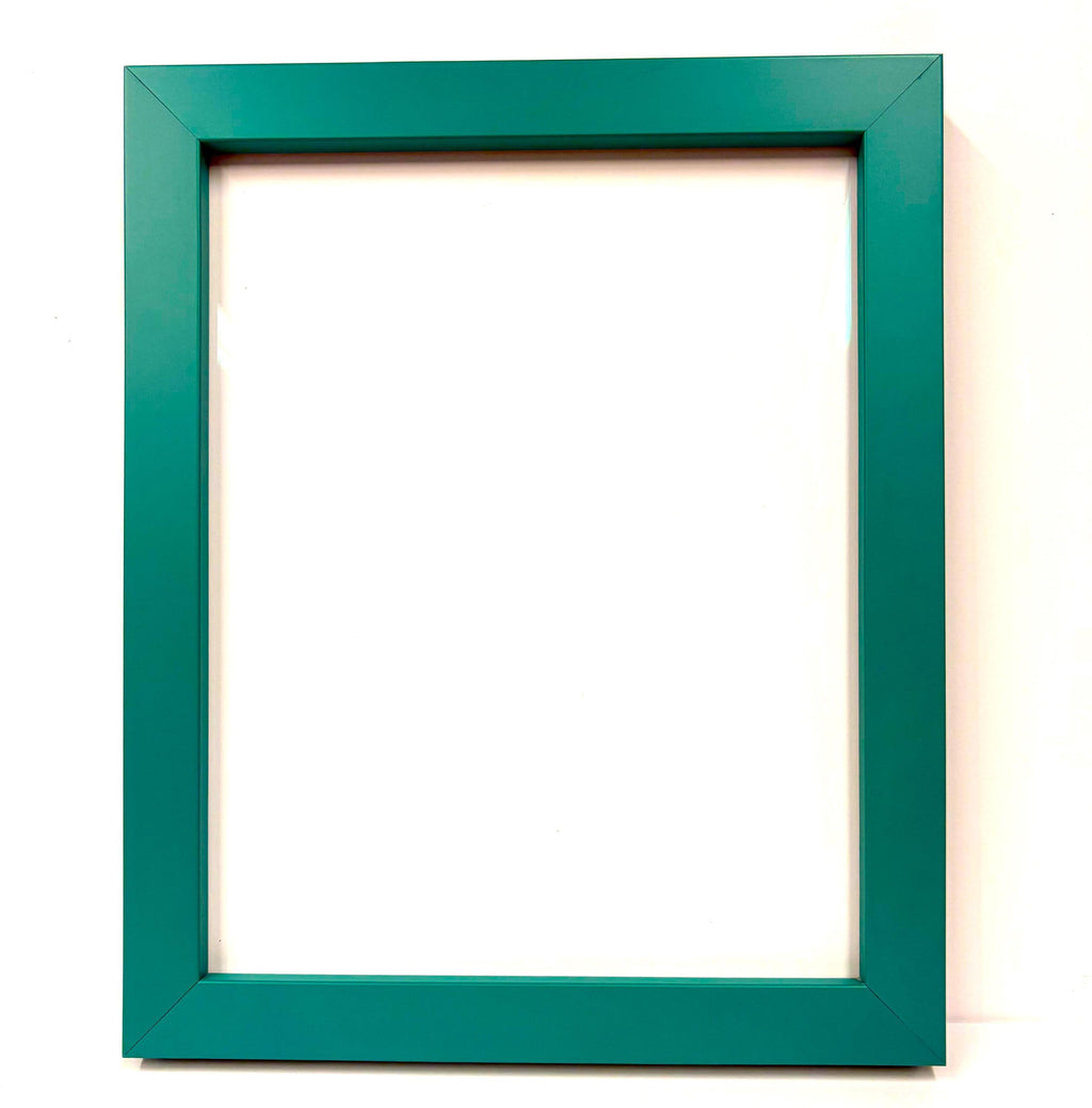8x10 Turquoise, Solid Wood Picture Frame with Museum Glass