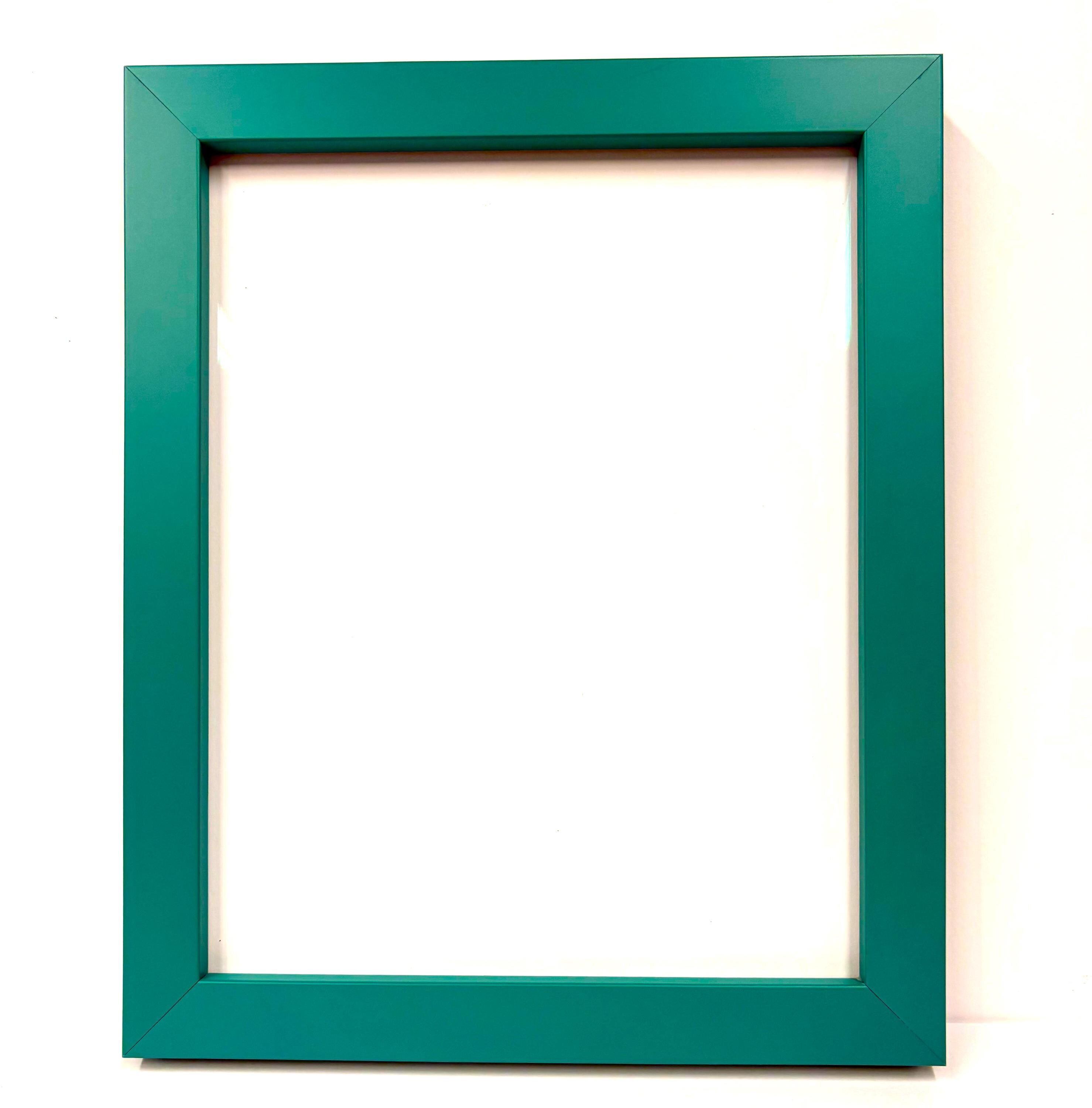 8x10 Turquoise, Solid Wood Picture Frame with Museum Glass