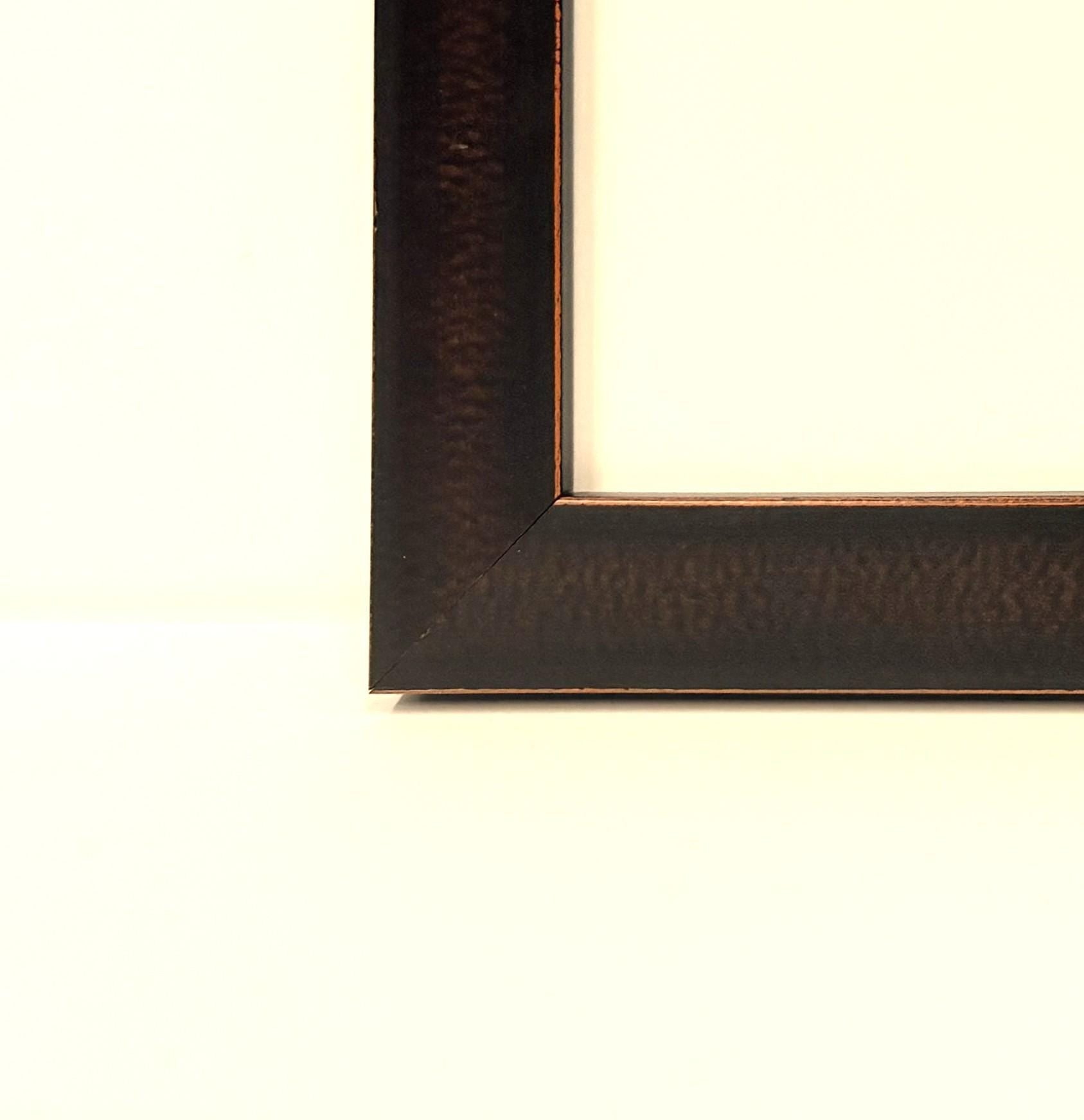 8x10 Vintage Black with Red Accents, Solid Wood Picture Frame