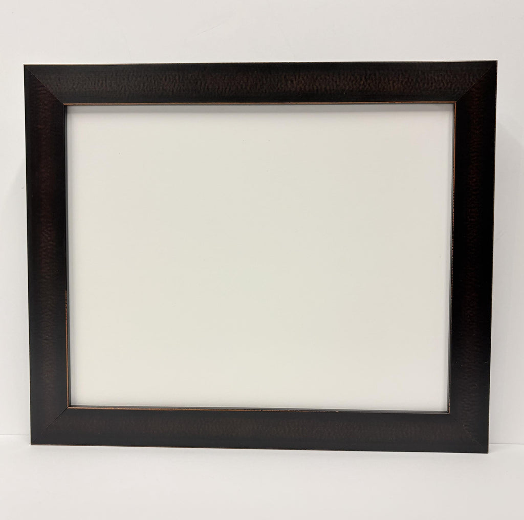 8x10 Vintage Black with Red Accents, Solid Wood Picture Frame