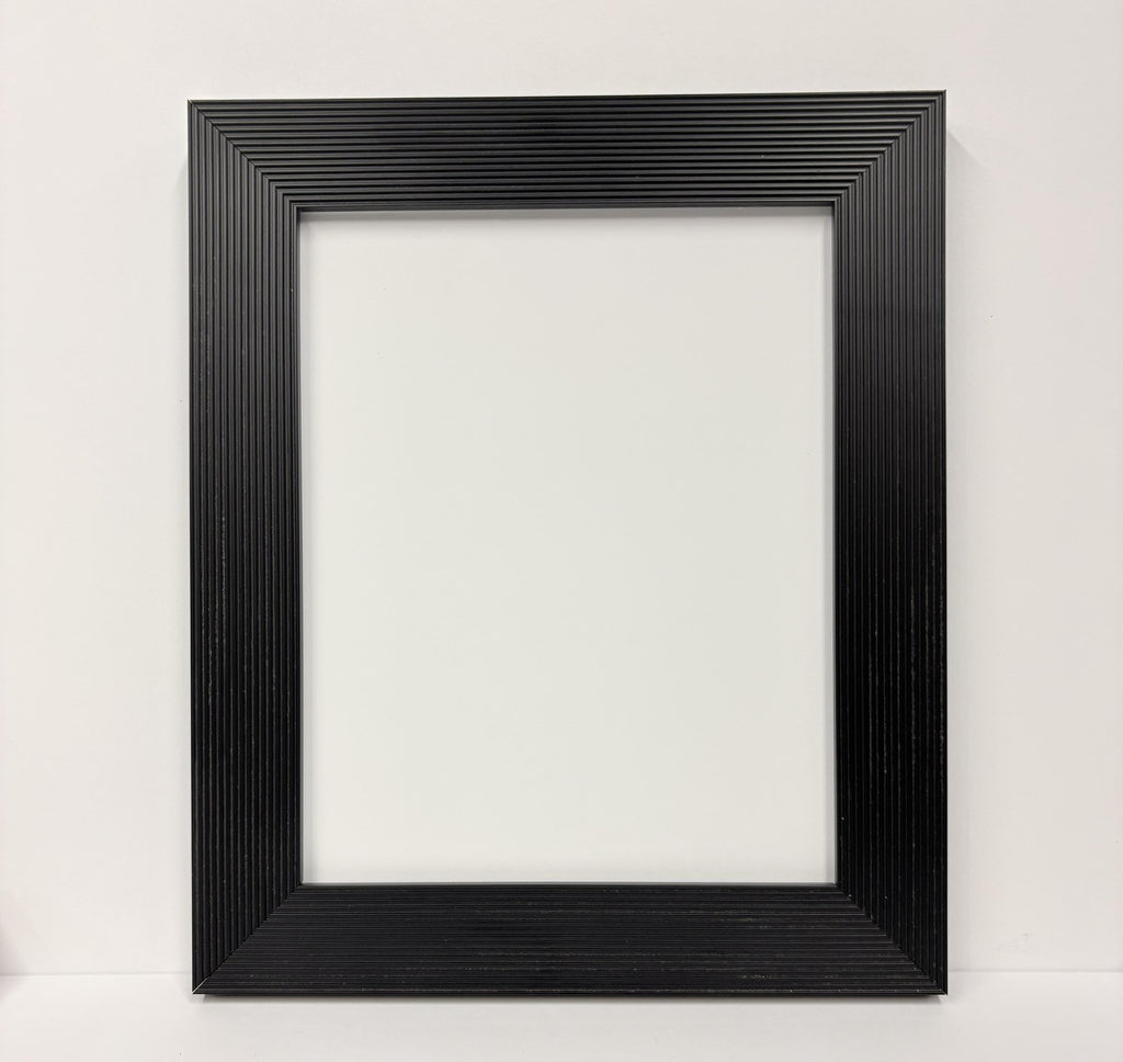 8x10 Black, Solid Wood Picture Frame