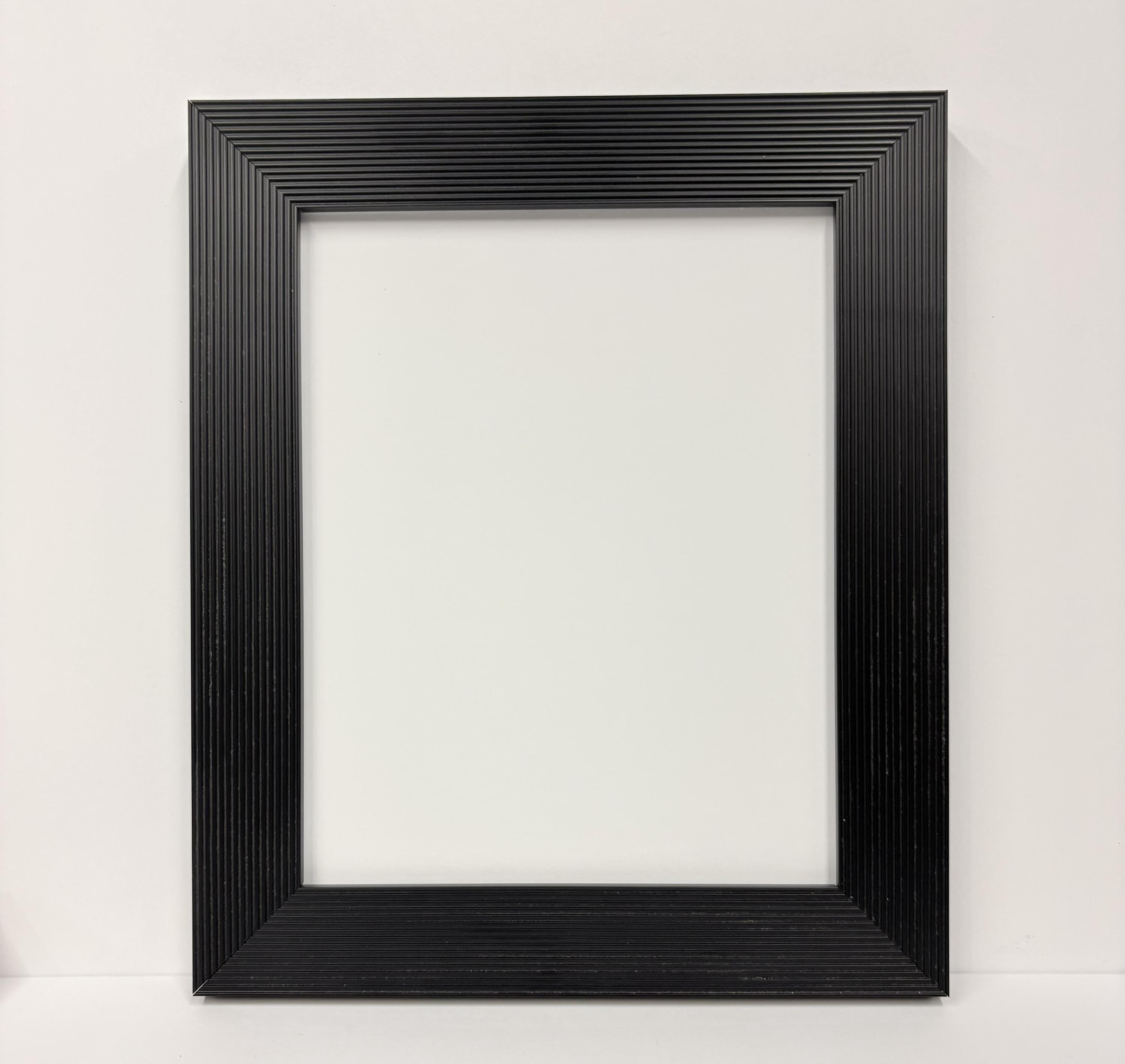 8x10 Black, Solid Wood Picture Frame