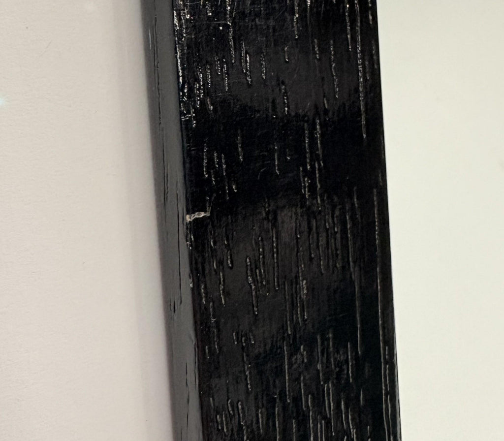 8x10 Shiny Textured Black, Solid Wood Picture Frame
