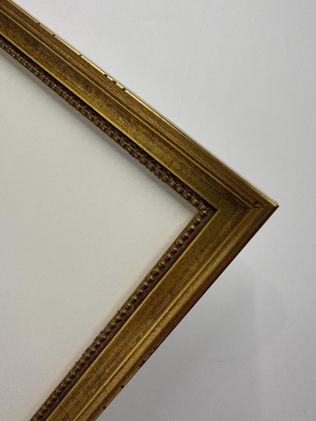 8x10 Distressed Gold, Solid Wood Picture Frame
