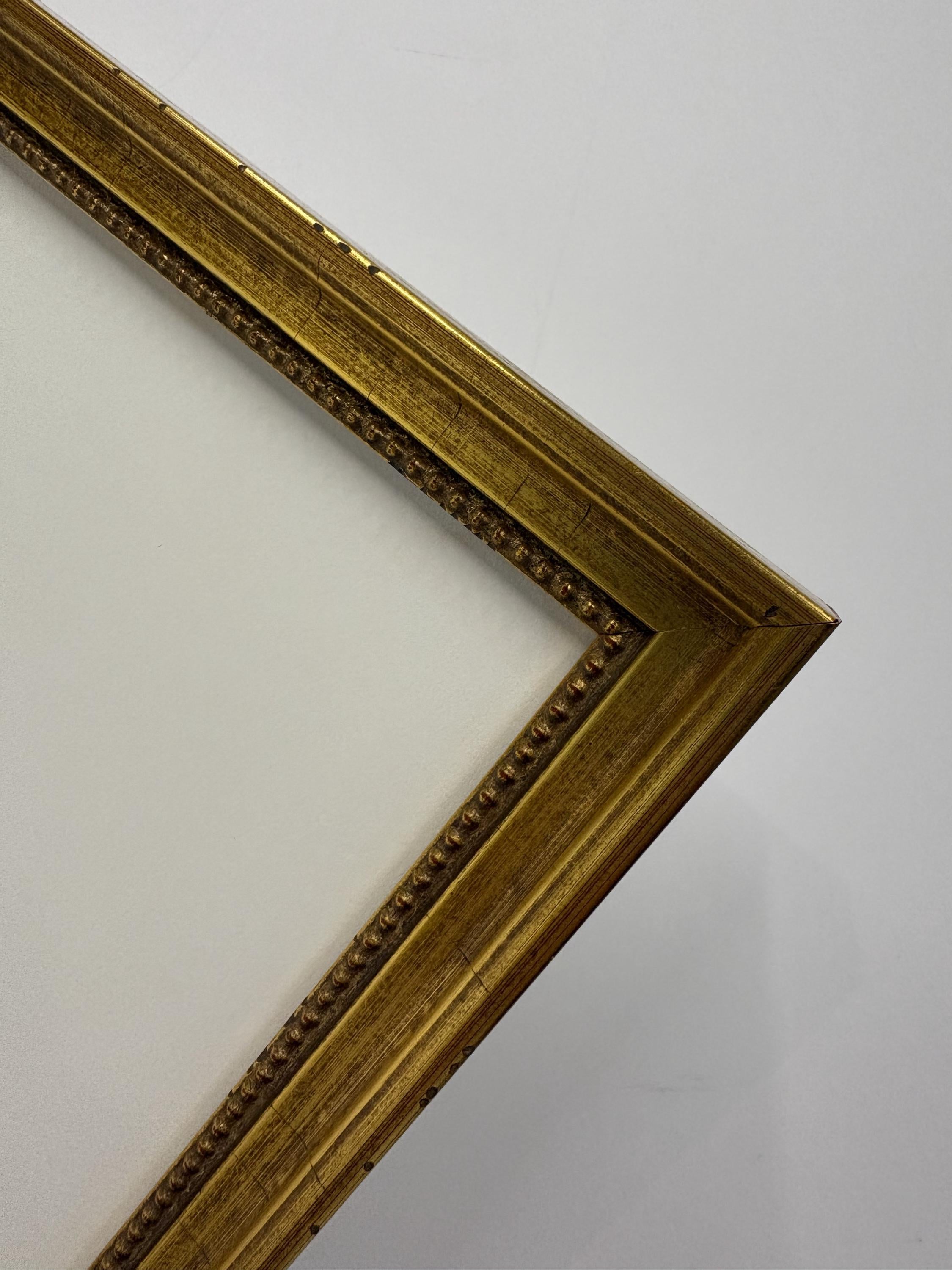 8x10 Distressed Gold, Solid Wood Picture Frame