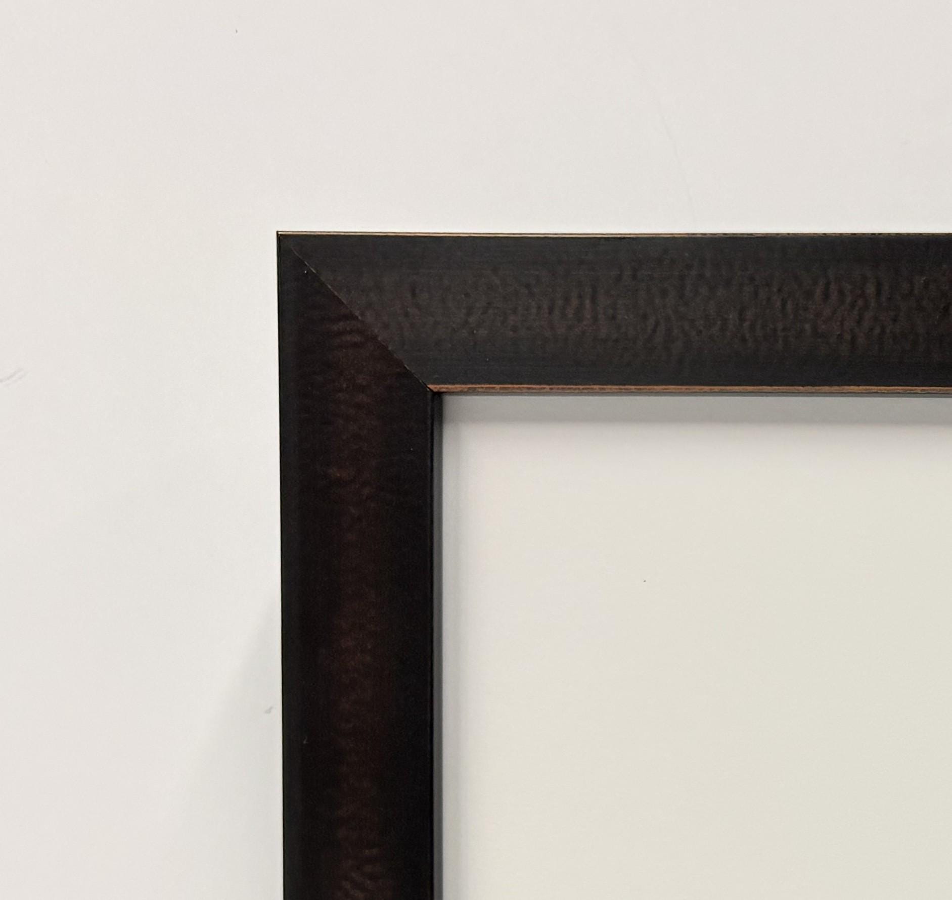 8x10 Vintage Black with Red Accents, Solid Wood Picture Frame