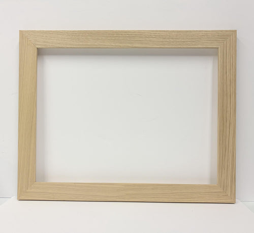 12x16 Flat Oak, Solid Wood Picture Frame