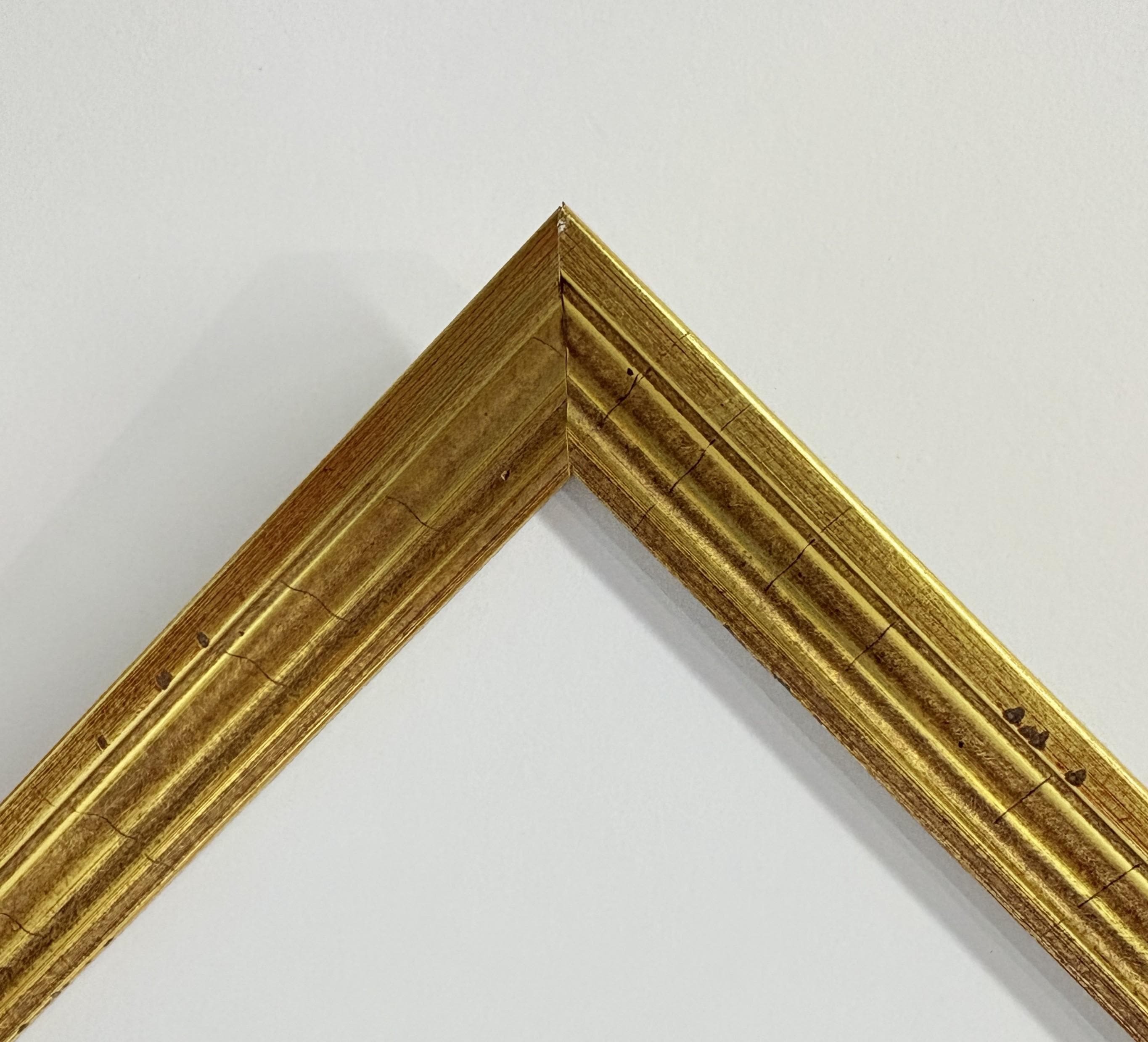 5x7 Distressed Gold, Solid Wood Picture Frame